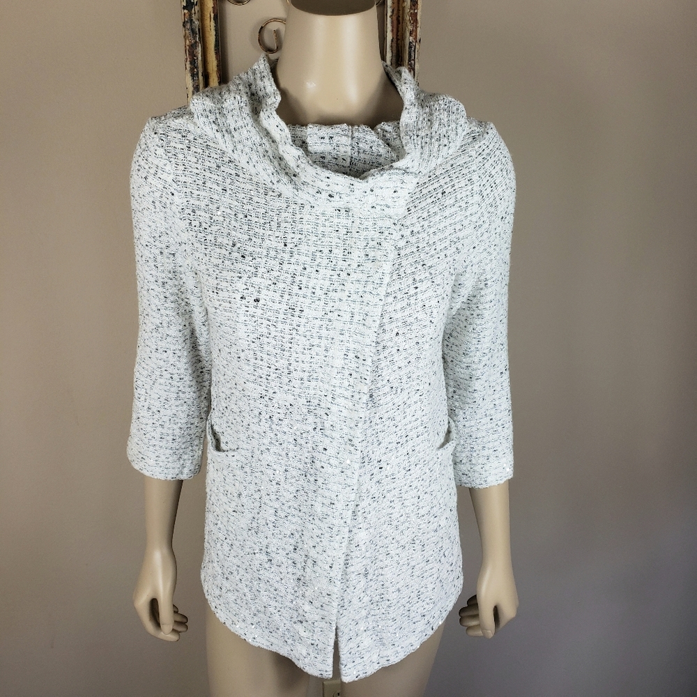 Morgane Le Fay Ivory Knit Cardigan